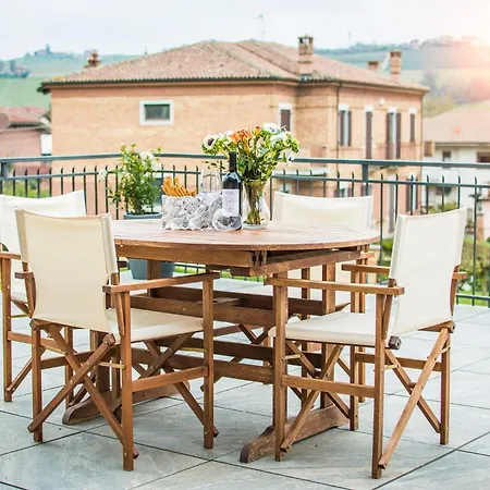 アパート Casa Baratta - Il Gelso, Neive, Terrazza Panoramica Sulle Langhe *